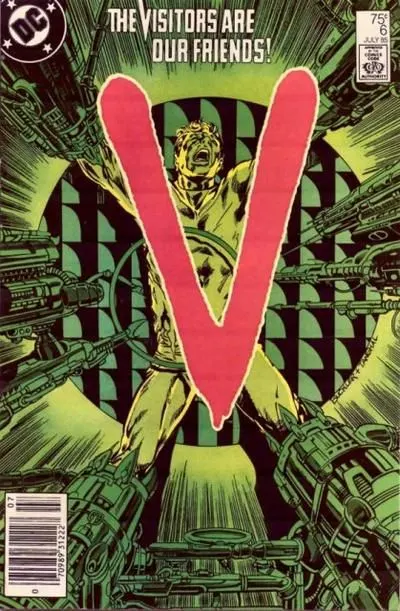 V #6 Newsstand Edition comic book cover, 1985