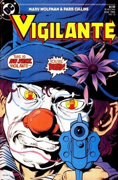 Vigilante, Vol. 1 #15 comic book cover, 1985