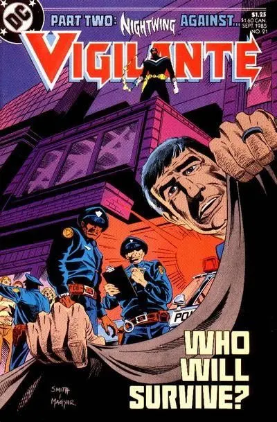 Vigilante, Vol. 1 #21 comic book cover, 1985