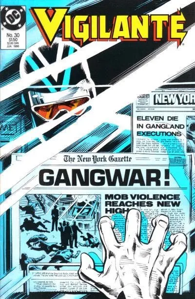 Vigilante, Vol. 1 #30 comic book cover, 1986