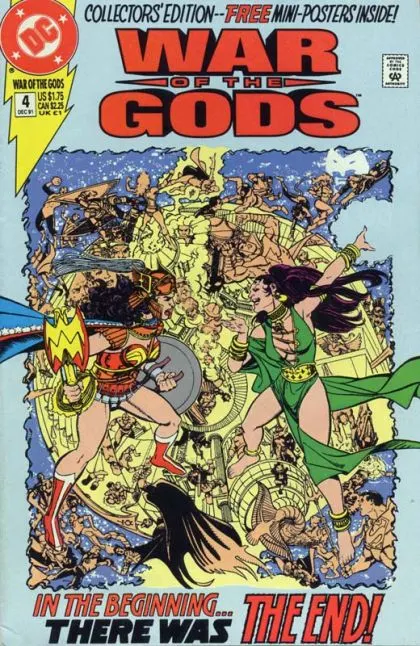 War of the Gods #4 Collector's Edition comic book cover, 1991
