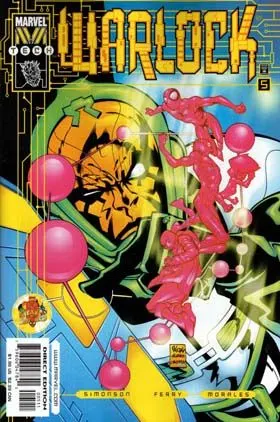 Warlock (Marvel Tech) #5 comic book cover, 2000