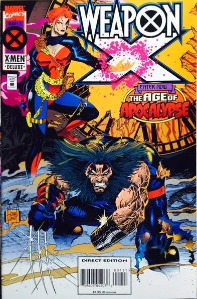 Weapon X, Vol. 1 #1 Direct Edition comic book cover, 1995