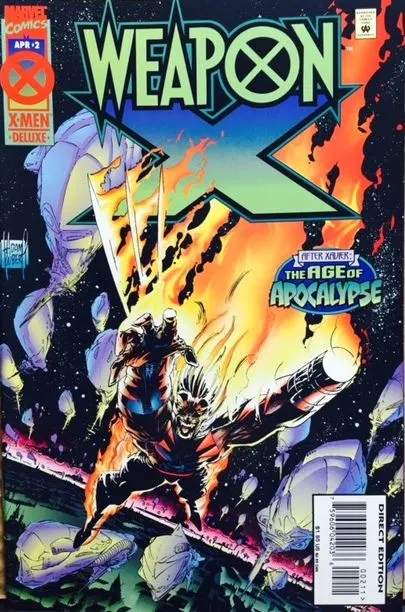 Weapon X, Vol. 1 #2 Direct Edition comic book cover, 1995