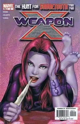 Weapon X, Vol. 2 #2 Direct Edition comic book cover, 2002
