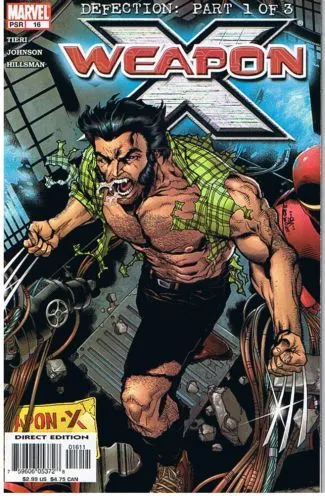 Weapon X, Vol. 2 #16 Direct Edition comic book cover, 2004