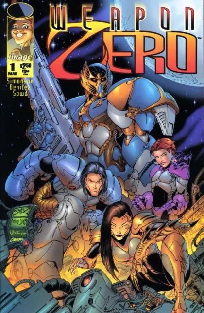 Weapon Zero #1 comic book cover, 1995