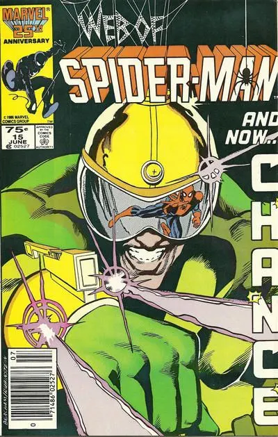 Web of Spider-Man, Vol. 1 #15 Newsstand Edition comic book cover, 1986
