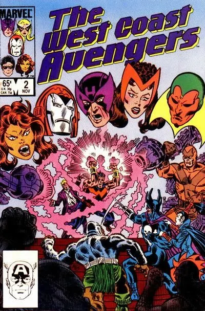 The West Coast Avengers, Vol. 2 #2 Direct Edition comic book cover, 1985